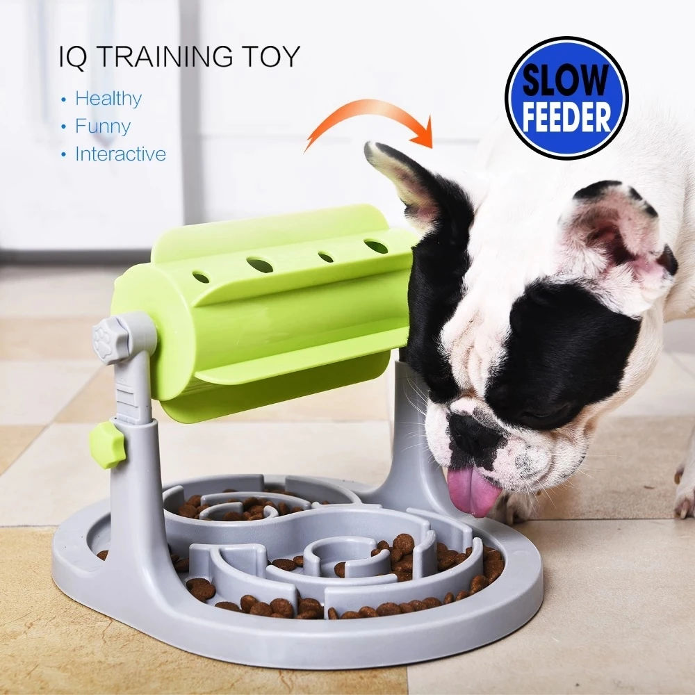 

Interactive Dog Cat Pet Food Feeder Dispenser Puzzle Toy Slow Food Feeder Bowl For Dog Kitten Cat IQ Training Pet Bowl