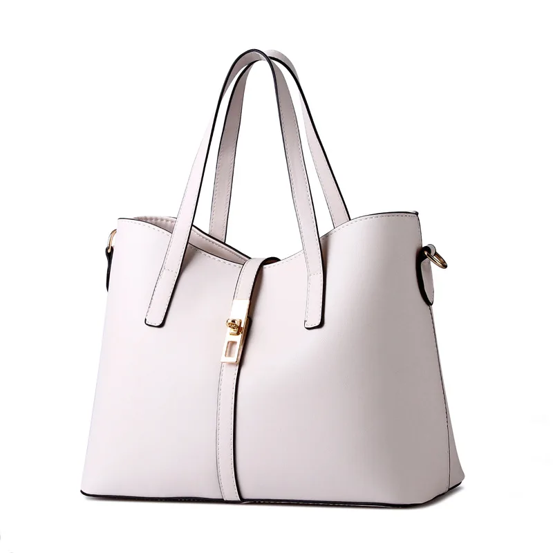 monnet cauthy autumn new handbags classic concise fashion practical office lady totes solid color lavender navy blue beige bags free global shipping