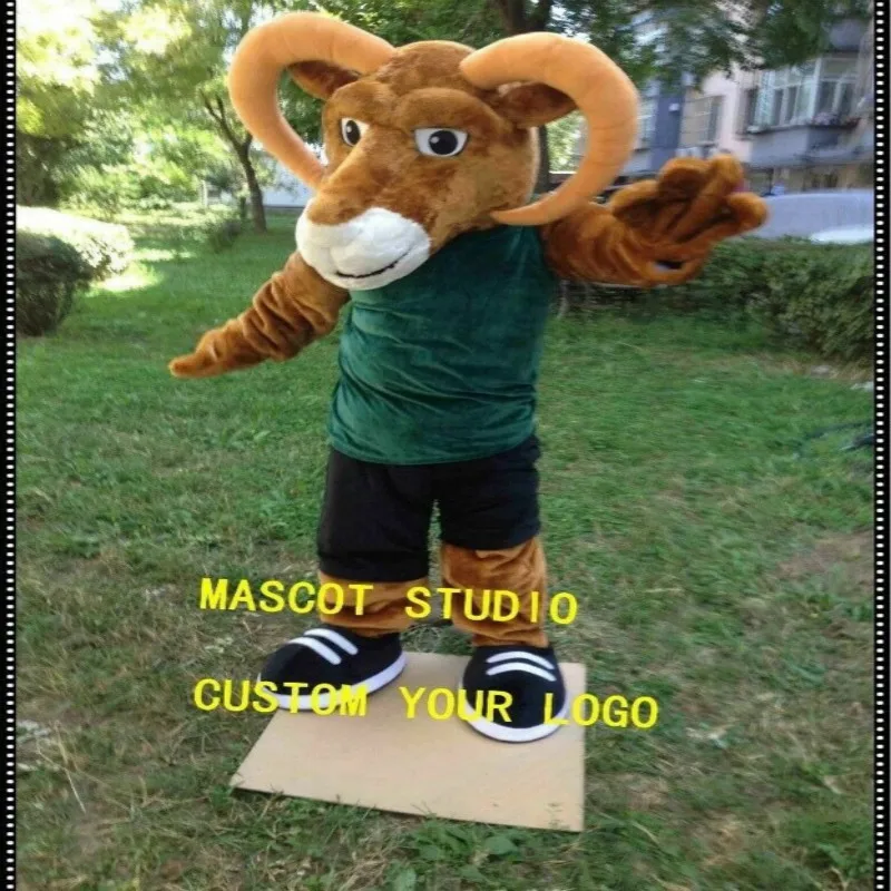 Карнавальный костюм талисмана Ram вечерние костюмы для игр меховые взрослых