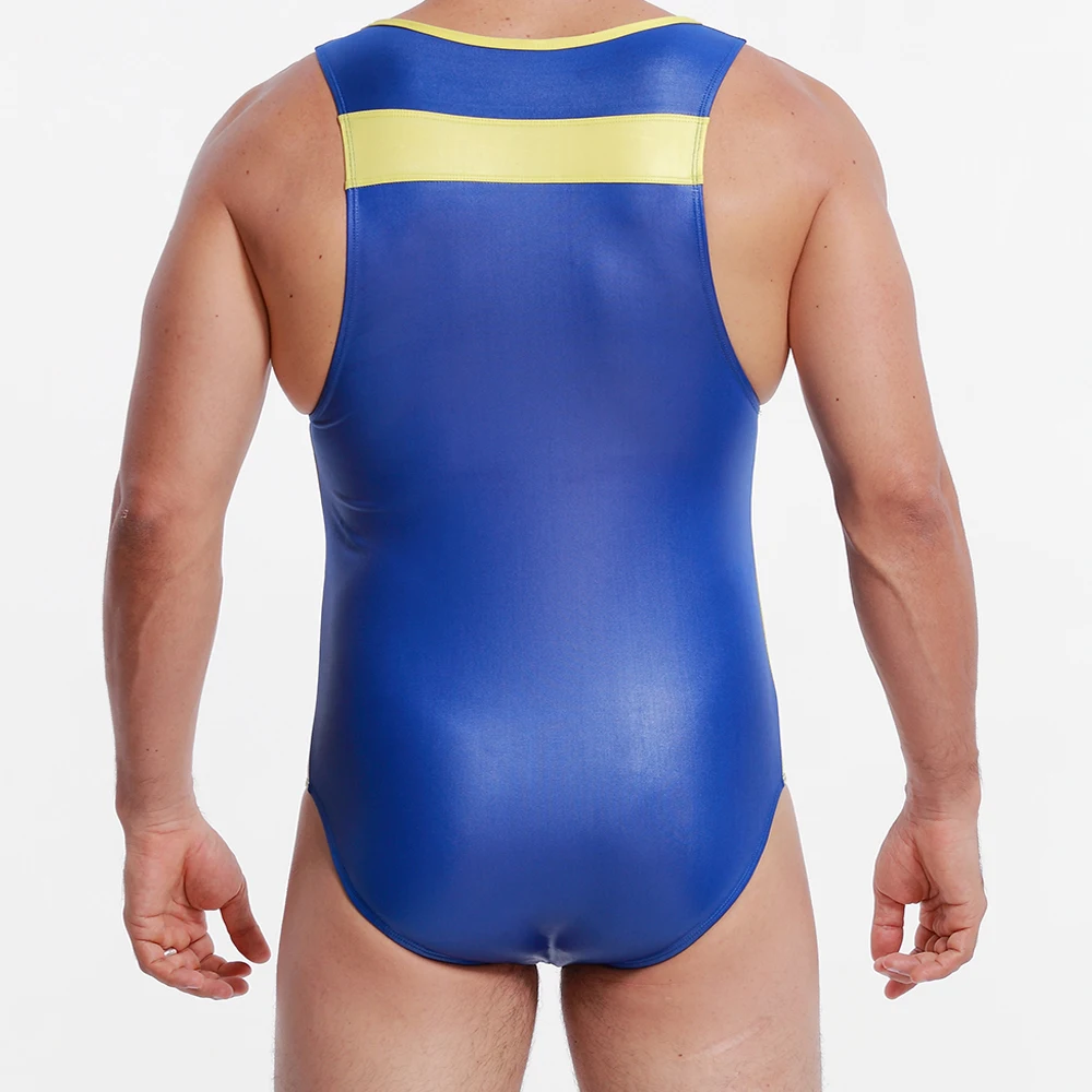 Мужские формочки из искусственной лакированной кожи боди для геев мужской