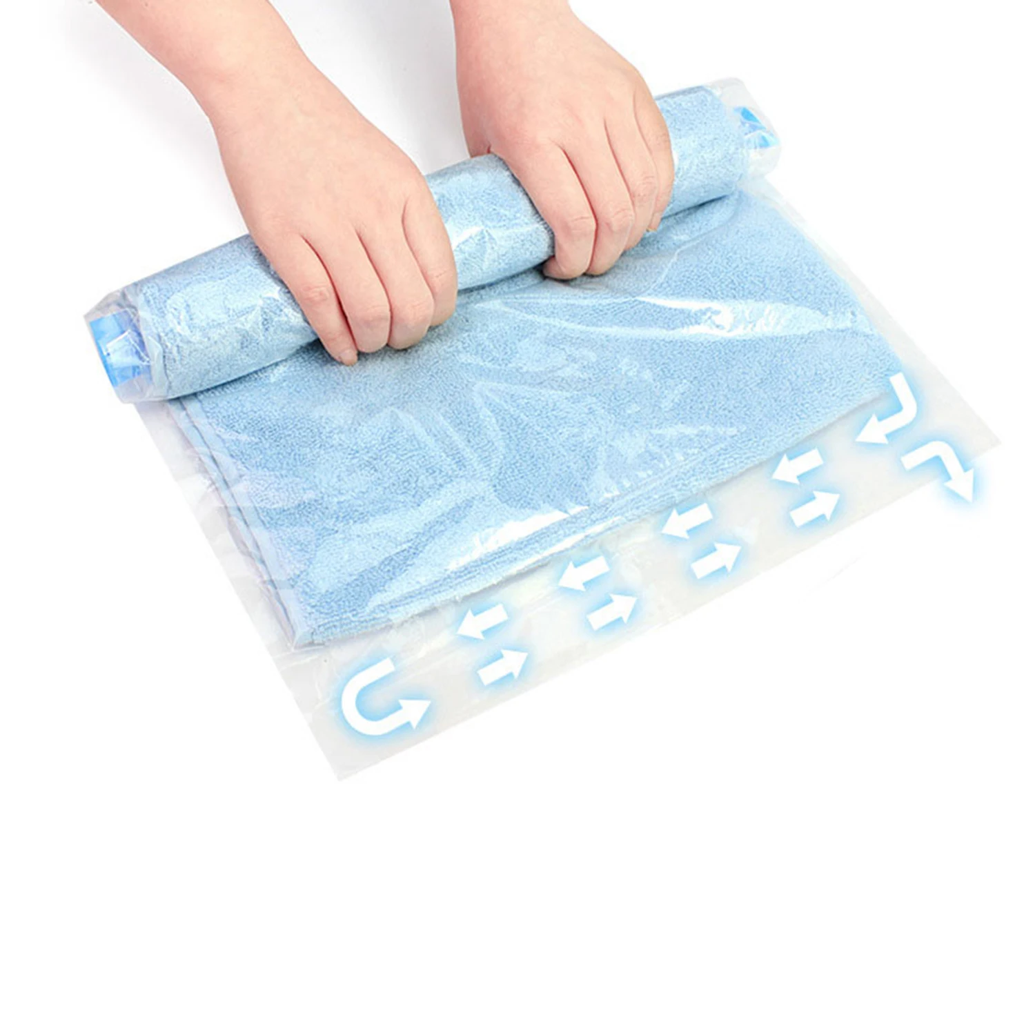 Новая модель одежды 6 упаковок дорожные ручные рулонные вакуумные сумки для