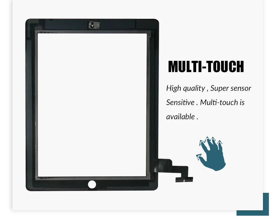 Flylinktech для Apple iPad 5 A1474 A1475 A1476 сенсорный экран iPad Air A1822 A1823 9," дигитайзер дисплей стекло в сборе
