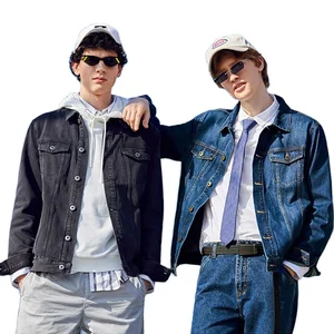 Мужская джинсовая куртка SEMIR, темно-синяя, повседневная, с отложным воротником