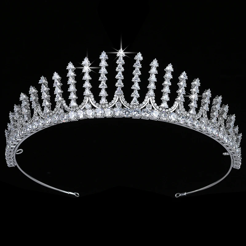 Корона винтажная Драгоценная колючая тиара свадебные аксессуары для невесты