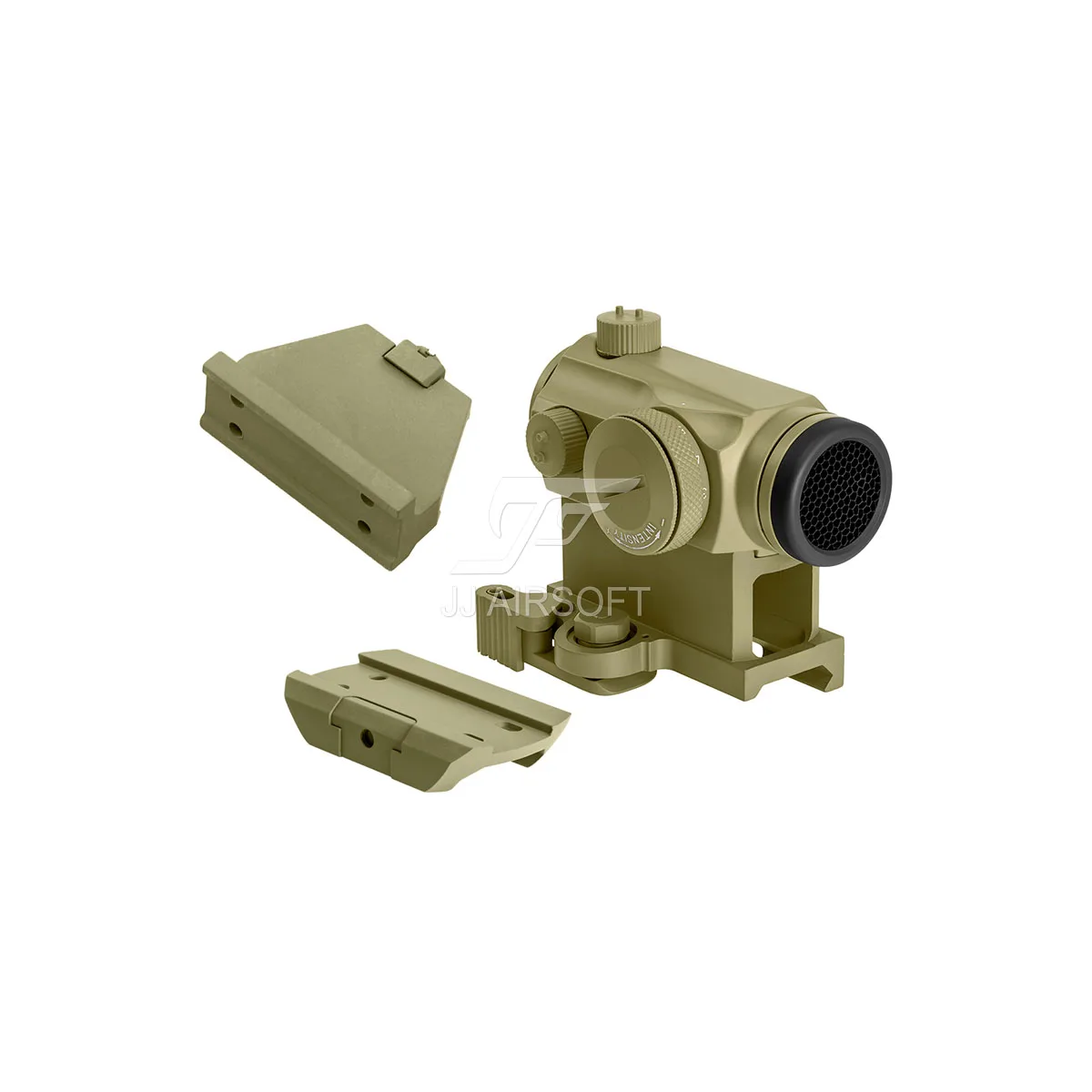 JJ Airsoft Micro 1x24 красная точка с Killflash / Kill Flash стандартное Крепление QD переходное
