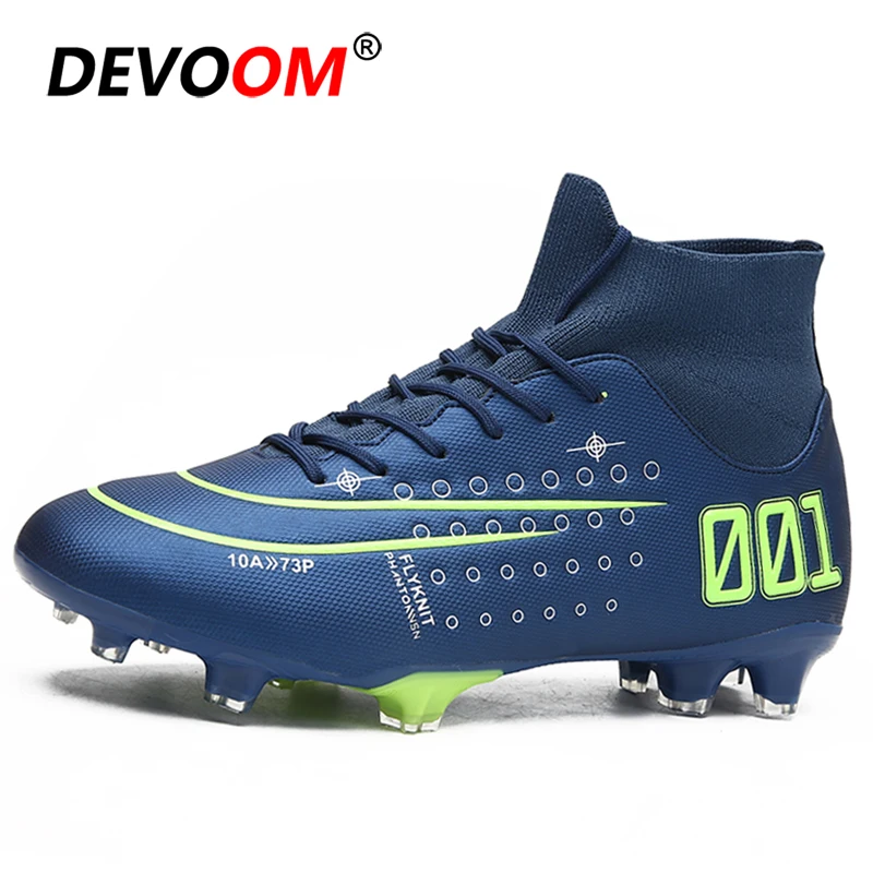 Outdoor High Top Soccer Shoes Men Boys Football Boots Ankle Kids Cleats Training Sport Turf Size 35-45 Botas de futbol | Спорт и