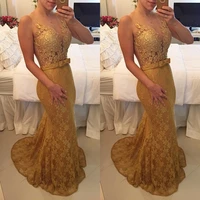 sexy v neck gold lace applique beautiful lady long evening sey sheer back evening gowns mermaid 2018 mother of the bride dresses