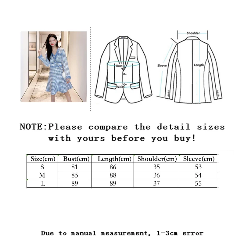 

Vangull Plaid Knitted Dress Women Fashion V-neck Slim Tassel A-line Dress 2020 Autumn New Long Sleeve Knee-Length Skirt Female