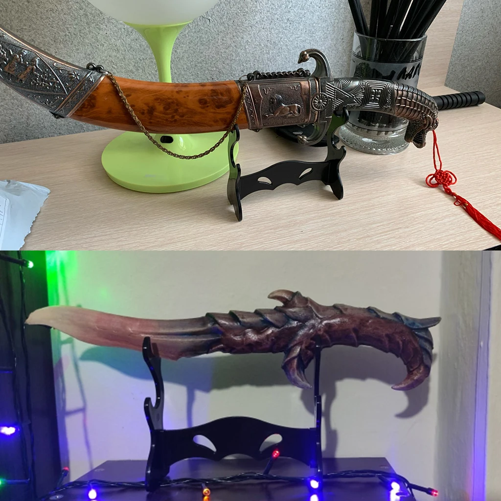 Двухуровневый стенд держатель стойка для мультфильма аниме Нож Меч Дамблдор