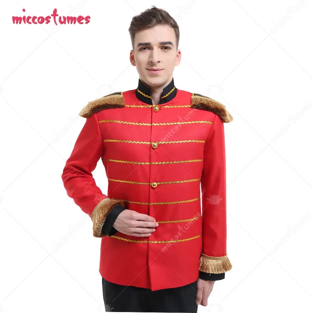 Мужская Рождественская куртка Щелкунчик костюм для косплея с кисточкой |