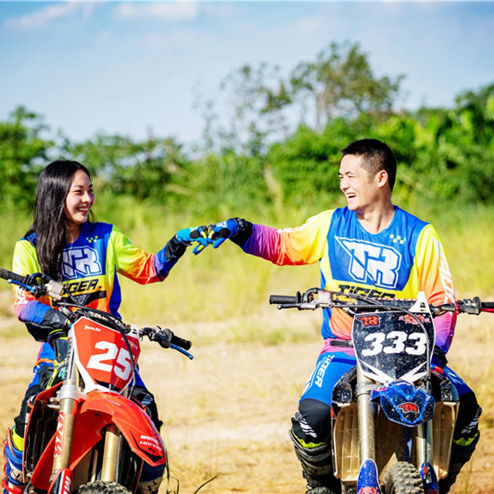 Трикотажные штаны для мотокросса детей и взрослых гоночный костюм комбинация