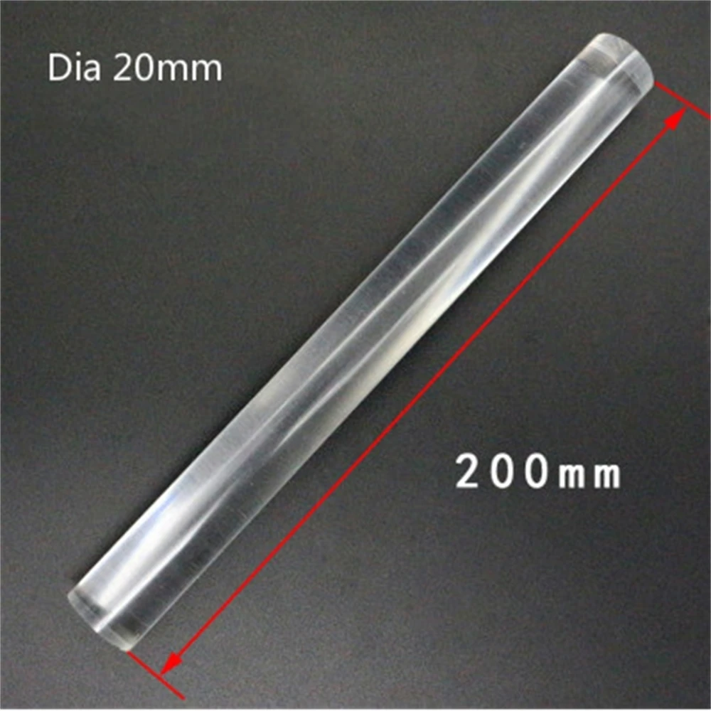 

1pcs Clear Acrylic Plexiglass Lucite Rod 200mm Length Round Pmma Bar