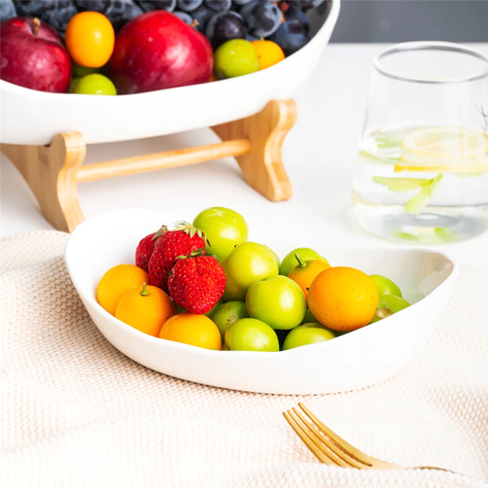 

Living Room Home Three-layer Plastic Fruit Plate Snack Plate Creative Modern Dried Fruit Fruit Basket Plastic Dish Candy Dish