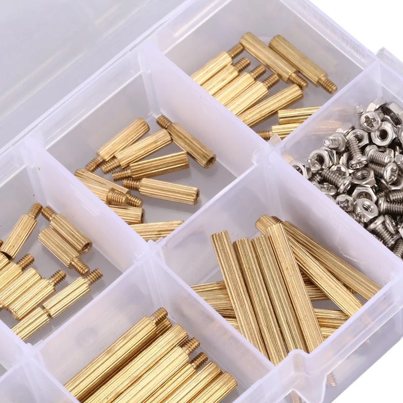 270 шт./компл. M2 латунные шпильки столбы противостояние прокладки винт изоляции