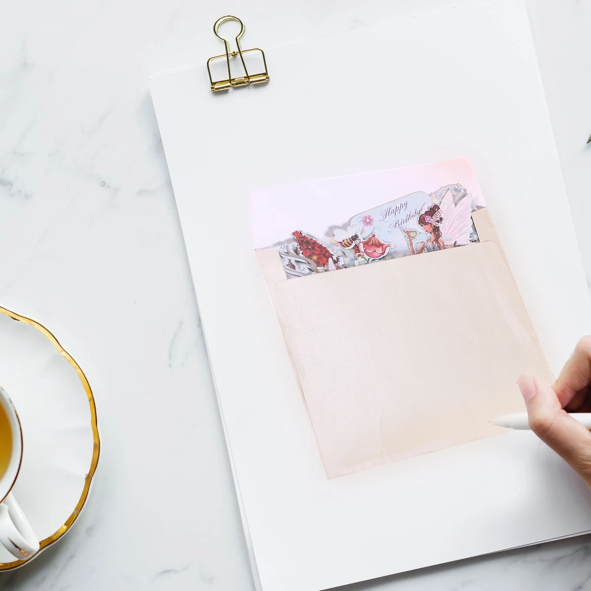 NICEXMAS 3D всплывающая открытка красивые нежные бумажные открытки на день рождения