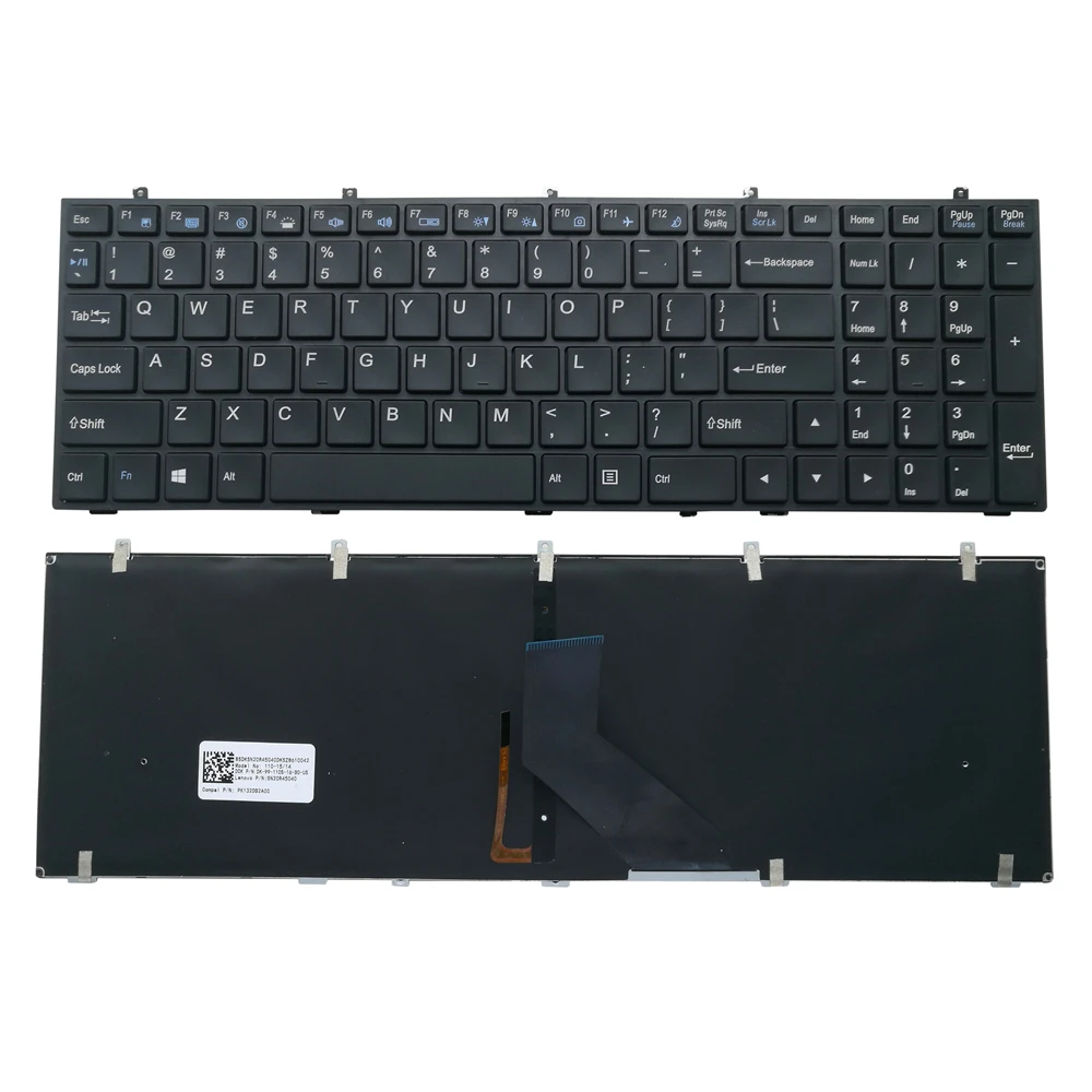 Teclado Americano para Avell G1511 Max G1511 Fire G175 com Retroiluminação Sn20r45040 20222022 Teclado de substituição