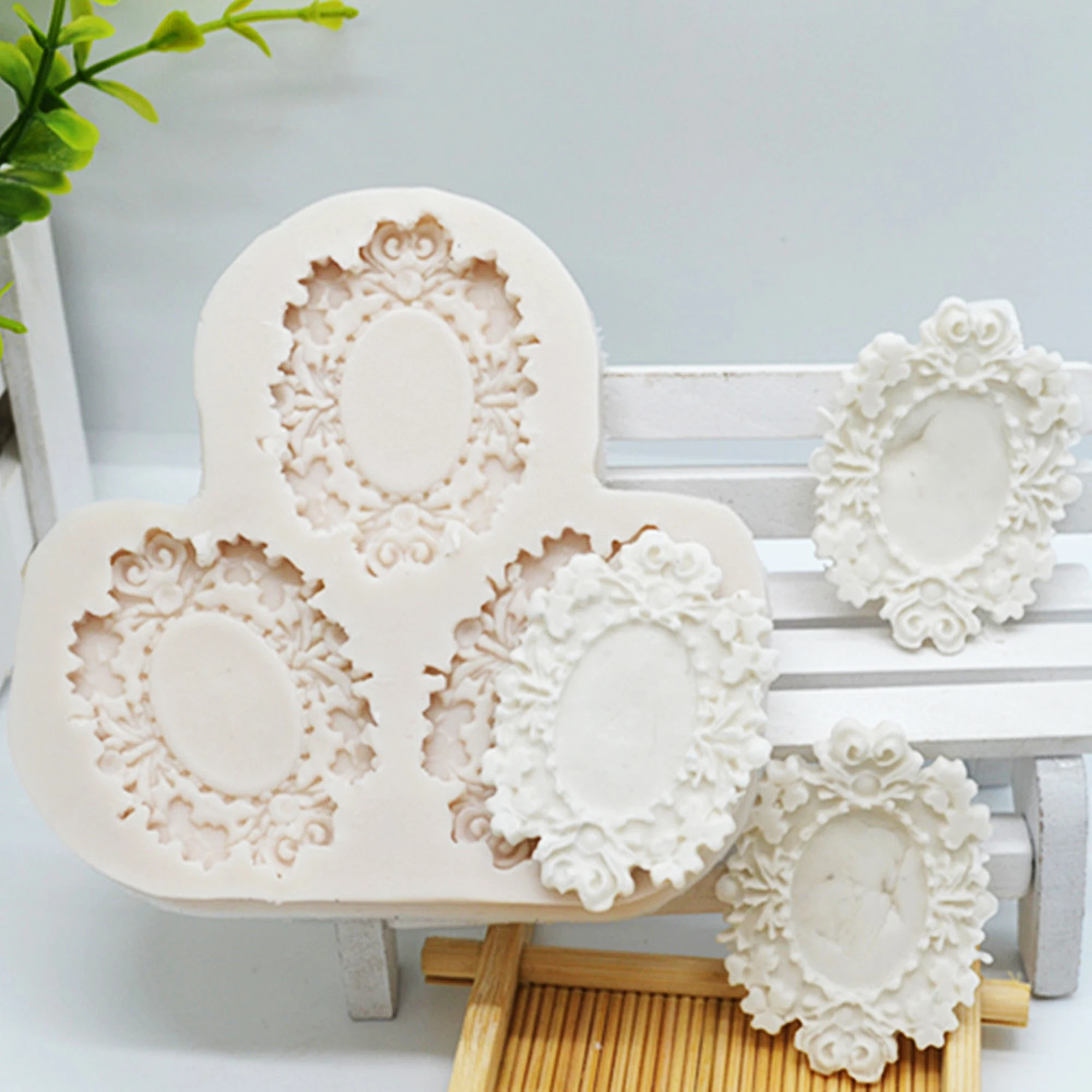 Luyou1 шт. Цветочные винтажные силиконовые формы для помадки инструменты украшения