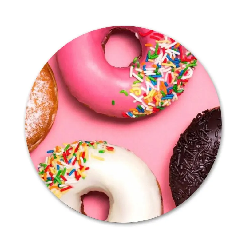 Вкусные чашки торт пончики для десерта в форме сердца значок с изображением еды