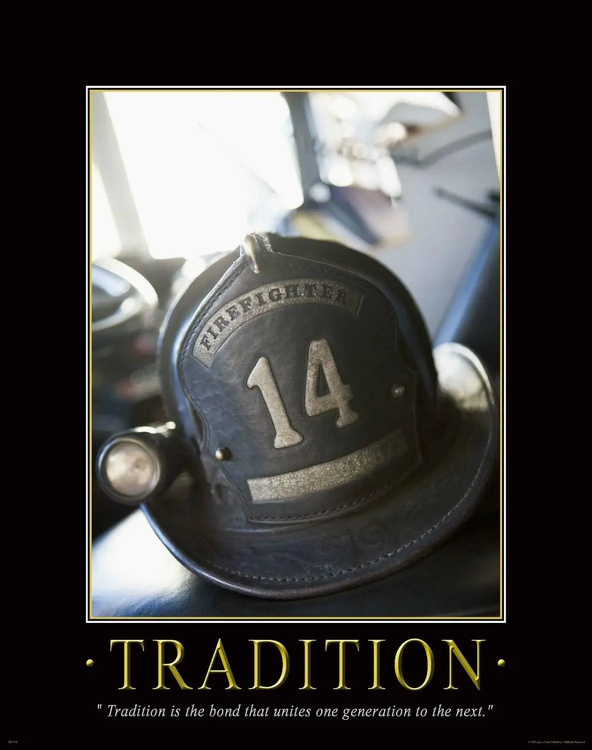 Мотивационный художественный шелковый постер Fireman с художественным принтом