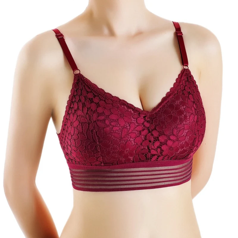 

Сексуальное нижнее белье, бюстгальтер, новинка, женское кружевное красивое нижнее белье, бюстгальтер без косточек, однотонный бюстгальтер ...