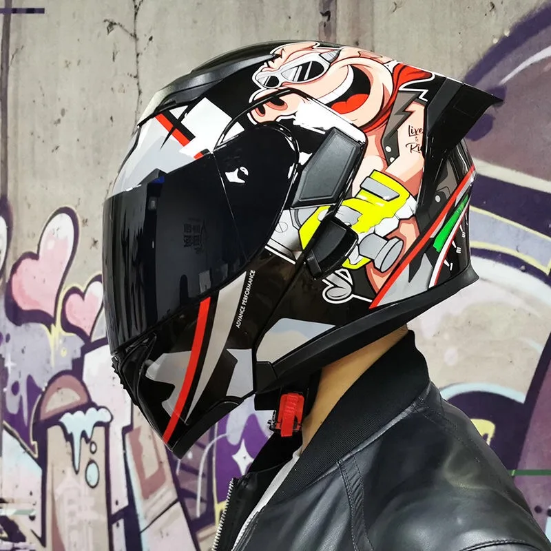 Мотоциклетный шлем JIEKAI 902 с откидной крышкой Съемный и моющийся вкладыш