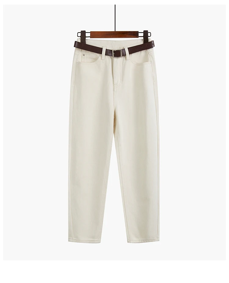 

Винтажные джинсы с высокой талией для женщин, модные свободные джинсовые шаровары в стиле «дикий бойфренд» длиной до щиколотки, 2021