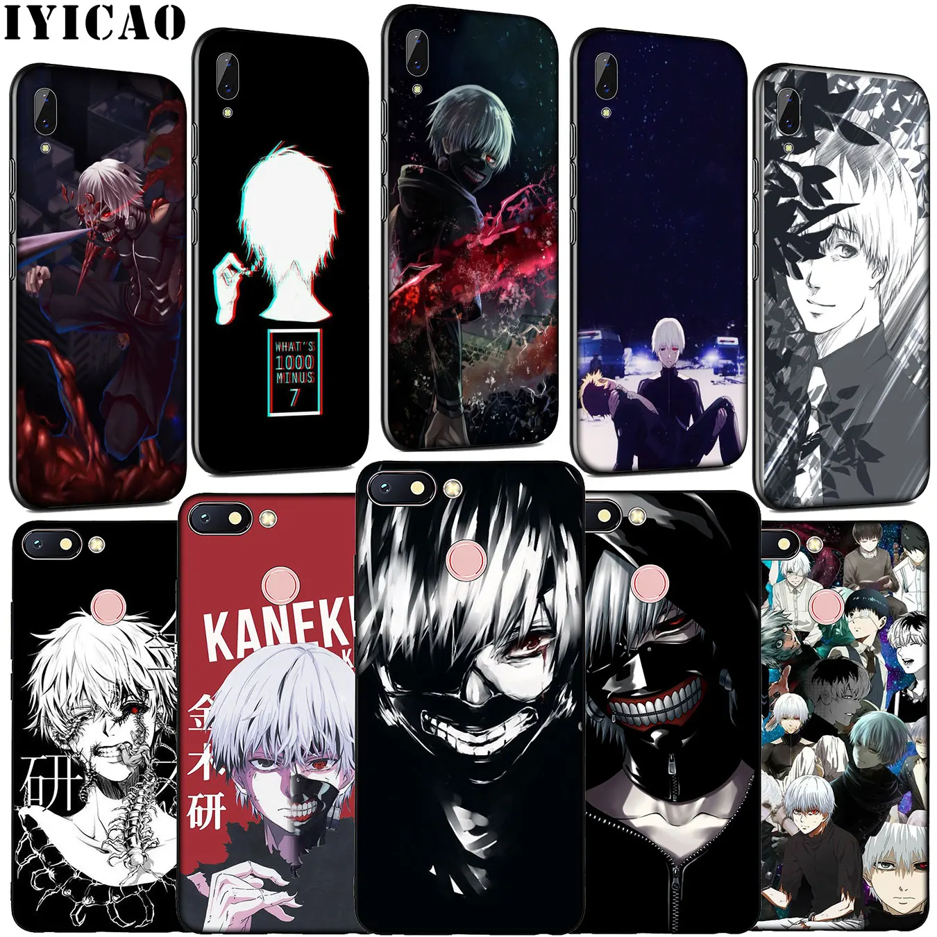 Мягкий силиконовый чехол для телефона Tokyo Ghoul с мультипликационным принтом Xiaomi