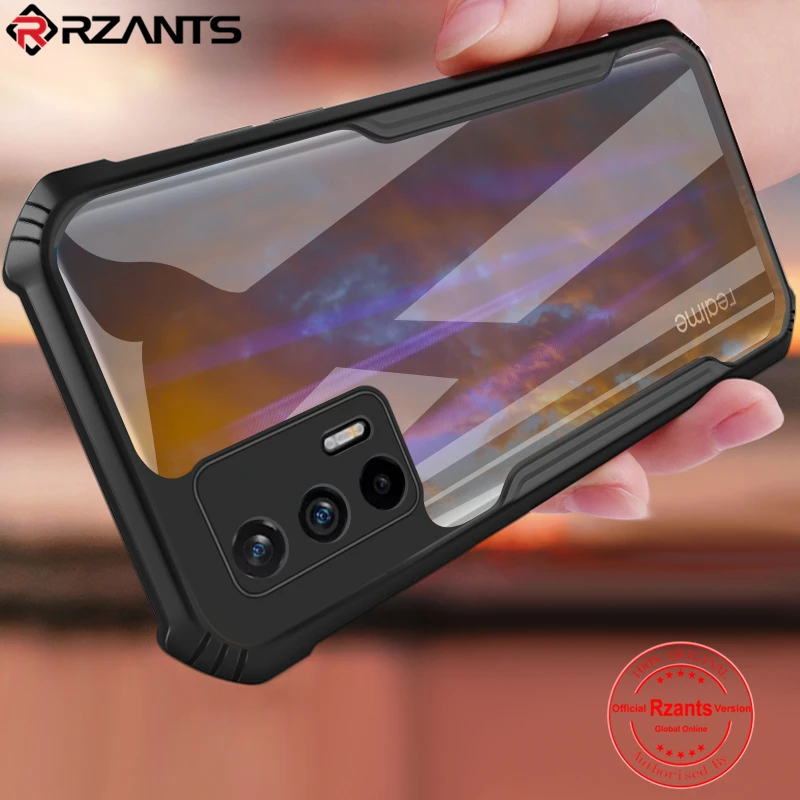 Rzants For World Premiere Realme GT 5G Mater Edition Version Case Hard [Blade] Shockproof Slim Crystal Clear Cover funda Casing