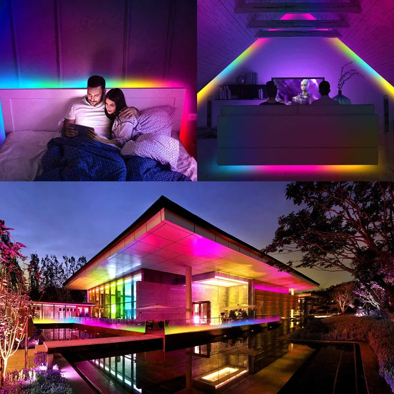 USB LED Strip Light WS2812B RGBIC 1M-30M RGB 5050 Bluetooth Control Flexible Lamp Tape Ribbon Diode For Room Holiday Party Luces |