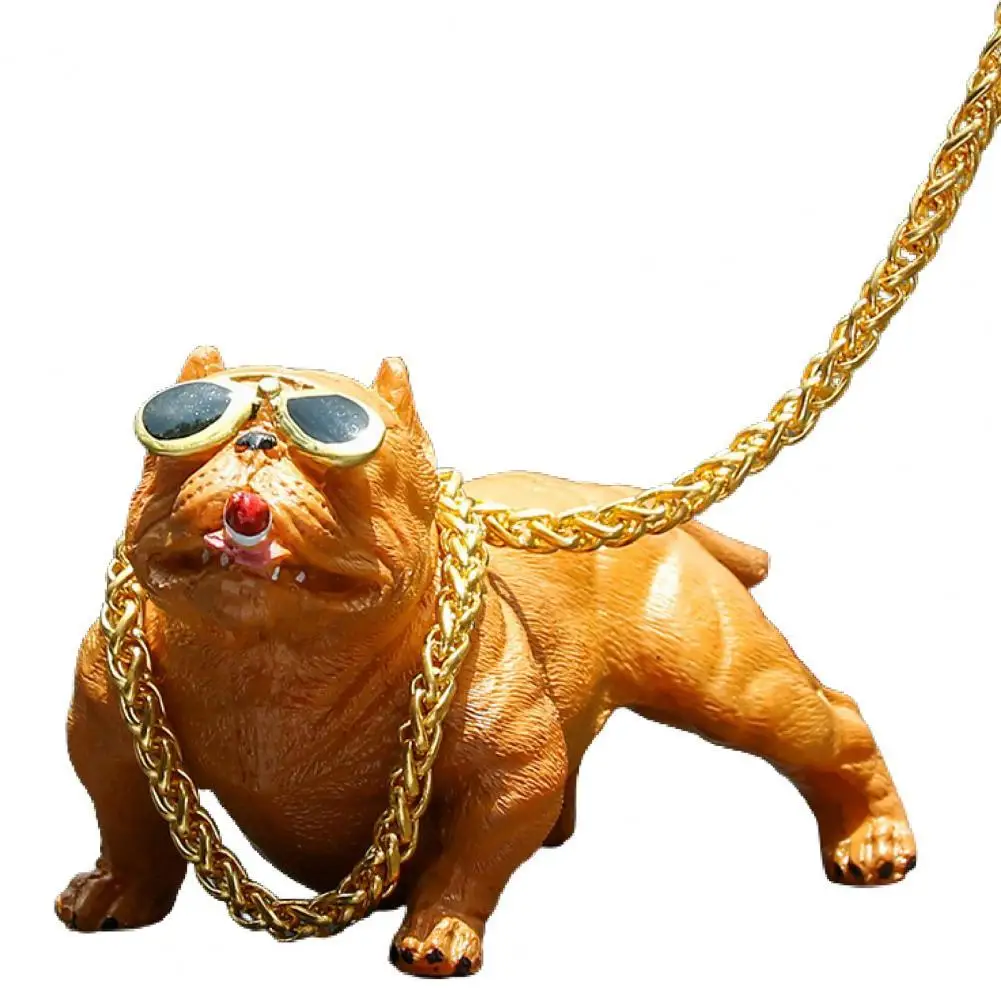 

Car Dog Ornament Dashboard Interior Decor Resin Auto Cute Creative Bully Toy автомобильные товары accesorios coche interior