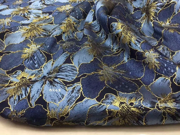 150cm width high end floral print Jacquard Brocade Fabric jacquard dress fabric upholstery bag tent sewing material | Дом и сад