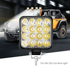 12 шт. 48 Вт 16 светодисветильник светодиодный рабочий свет Прожектор балка автомобиля SUV ATV внедорожник вождения Противотуманные фары Автомобильные светодиодные фары 12 В 4x4 оптом