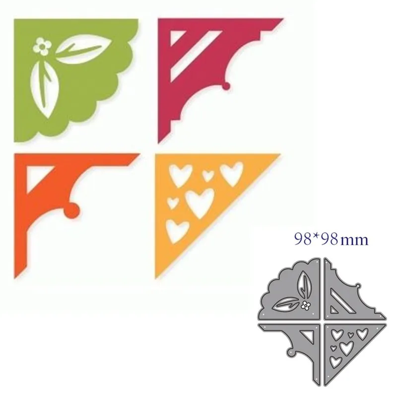 

metal cutting dies cut die mold Corner decoration Scrapbook paper craft knife mould blade punch stencils dies