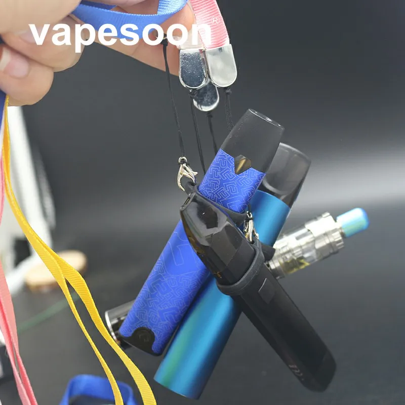 

e-Cigarette Cloth Lanyard with Silicone Ring for Diameter 14-21mm Vape Pen Pod Kit G3 Caliburn G KOKO Prime AK2 A2 etc