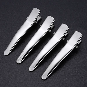 100 шт. 4,5 см серебристые металлические зажимы для волос с аллигатором сделай сам зажим для волос для прически крафтовое украшение для свадебной вечеринки MAYITR