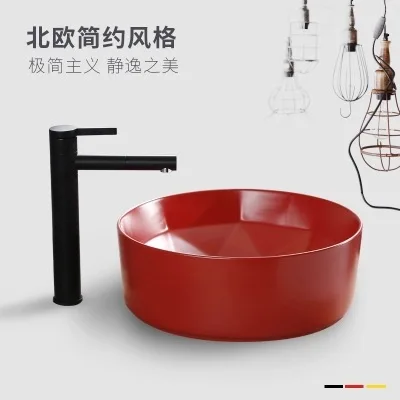 Белая и черная керамическая раковина для ванной комнаты зеленая стеклянная с