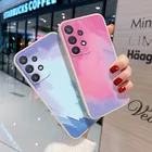 Квадратный силиконовый чехол с акварелью для A53 A32 A33, чехол для Realme C21 C2 5 A54 A74 A15 A15S A35 A7 A9 A 53 2020, задняя крышка, чехол