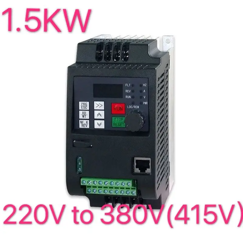 

Inverter 1.5KW 1P-220V in and Output Real 3P-380V out household electric input and Three-phase 380V output VFD