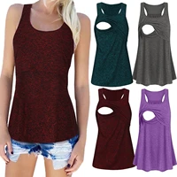 shirts for pregnant women maternity clothes women maternity loose comfy pull up nursing tank tops vest breastfeeding shirt4