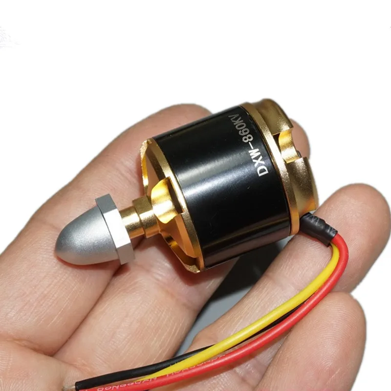 2216 бесщеточный двигатель 12N14P KV860 CW CCW Thread w/ Fix Paddle Nut fr RC wing Multi copter F450 550 S500