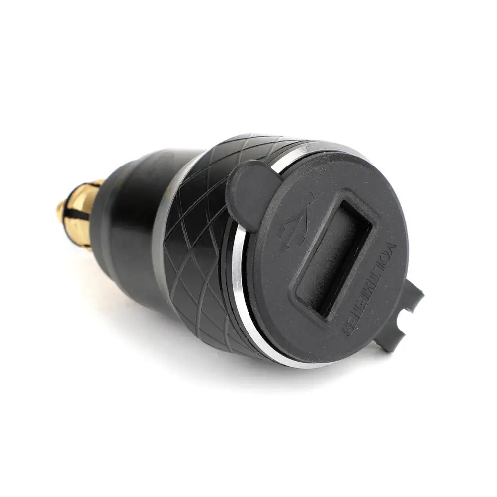 Areyourshop for BMW F800GS F650GS F700GS R1200GS R1200RT EU Plug Dual USB Charger 12-24v 4.2A Voltmeter DIN Socket | Автомобили и