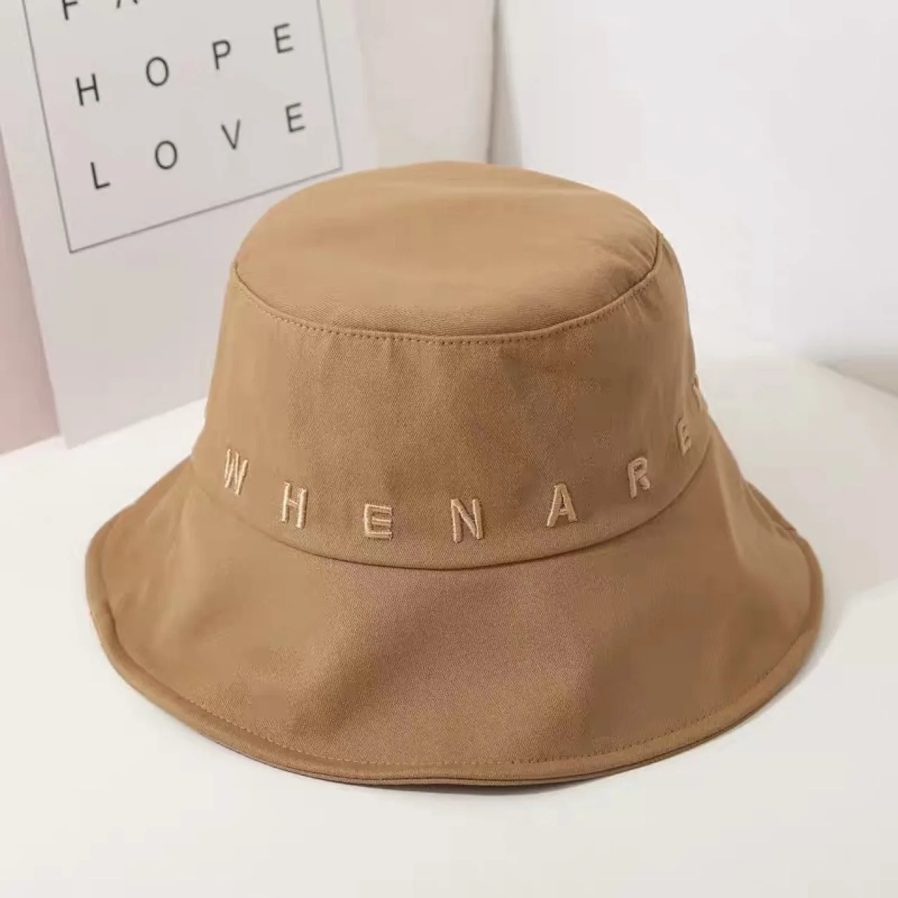 

Bucket Hat Women Summer Outdoor Travel Fishing Sun Hats Bob Cotton Letter Embroidery Panama Fisherman Hat Basin Caps