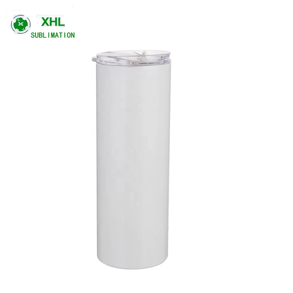 15oz DIY прямые узкие стакан с крышкой соломы пивная кружка сублимации вакуумной