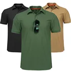 Рубашка-поло мужская, черная, впитывающая влагу, с воротником