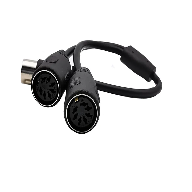 MIDI DIN 7-Pin Splitter Y Adapter male to 2 female cable 0.3m | Компьютеры и офис