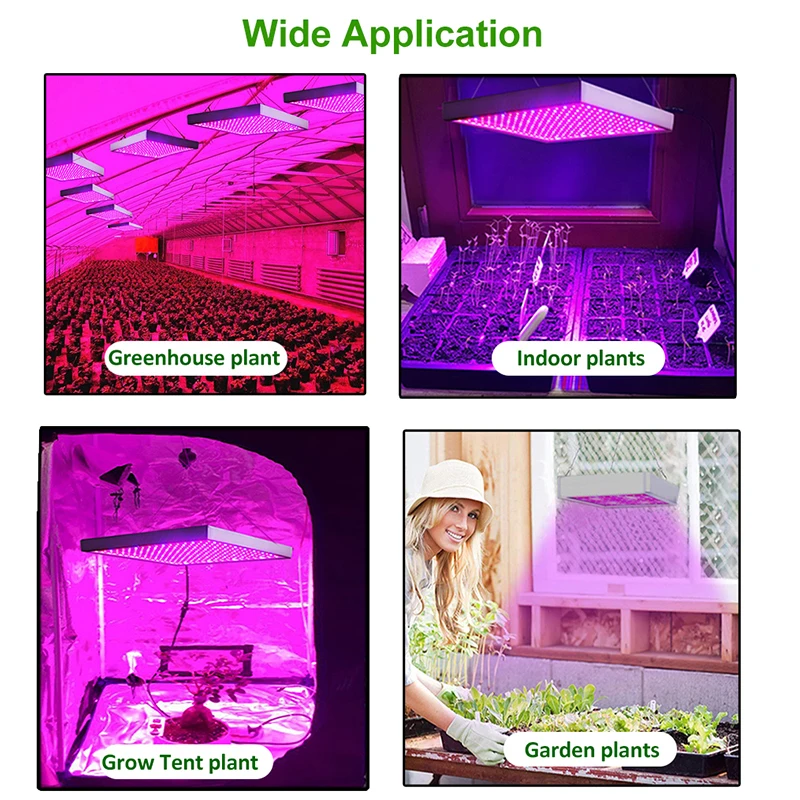 LED-освещение для растений в помещении 1365LEDs Phyto Lamp Full Spectrum Fitolampy Growing для растений в палатке, ящике или теплице.