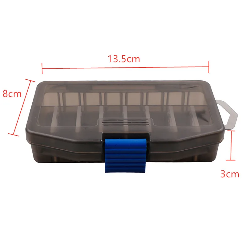 Ящик для рыболовных снастей съемный 10 ячеек крючки приманок отсеки чехол