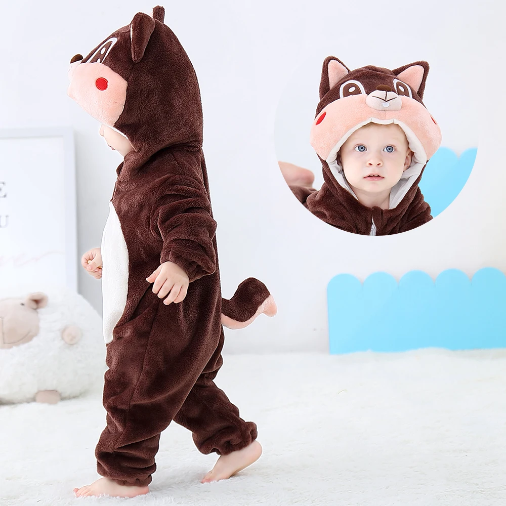 Одежда для малышей комбинезон мальчиков и девочек новорожденных милая панда