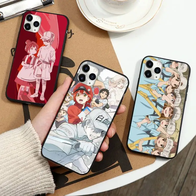 

Japan anime cells at work Phone Case for iPhone 11 12 pro XS MAX 8 7 6 6S Plus X 5S SE 2020 XR mini
