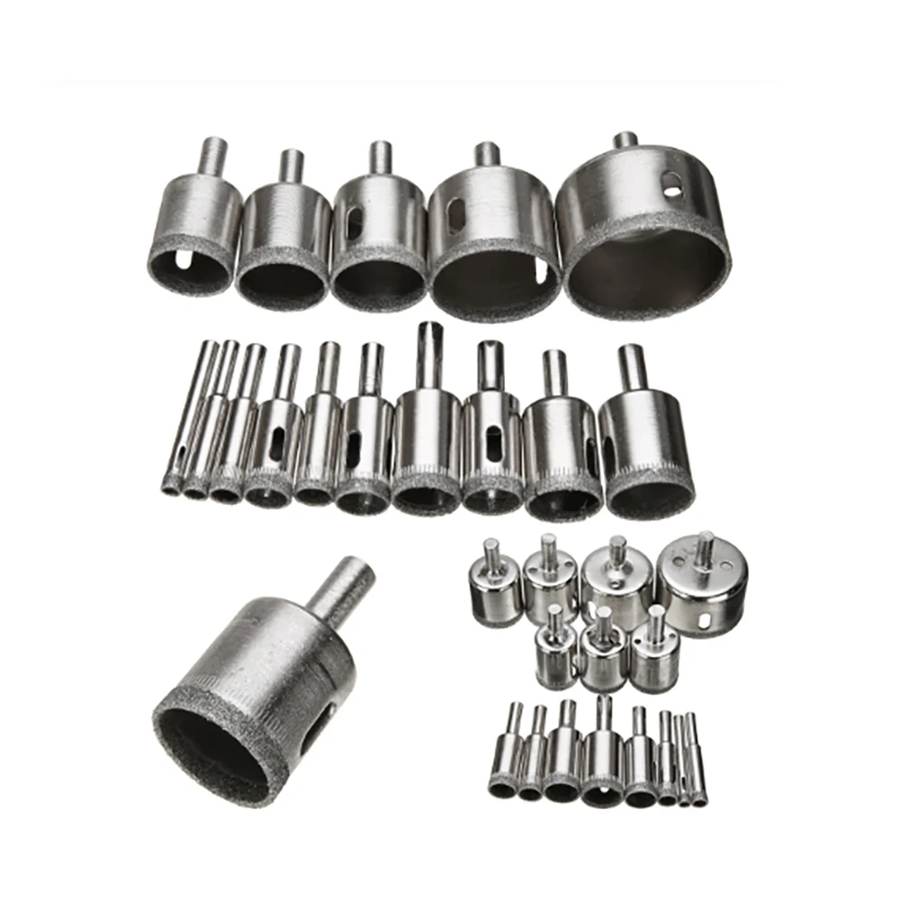 15 шт. мраморная Алмазная коронка пила сверло Сделано в Китае для 6 мм-50 мм стекла